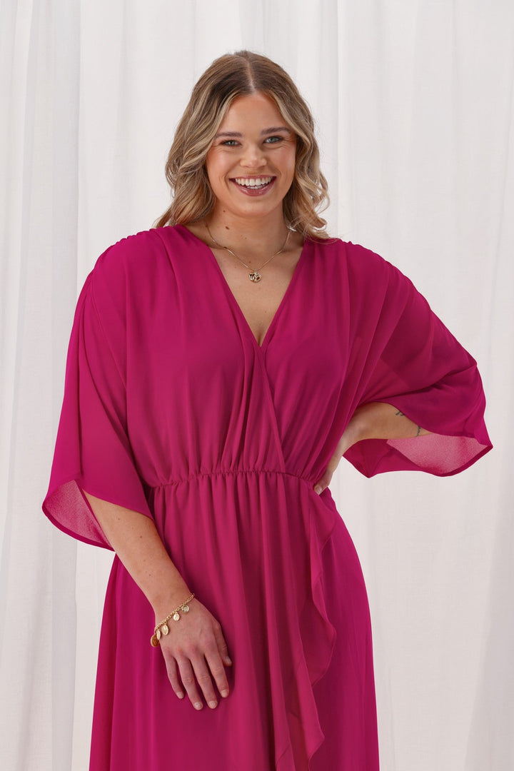 Celebration Opal Wrap Dress Berry
