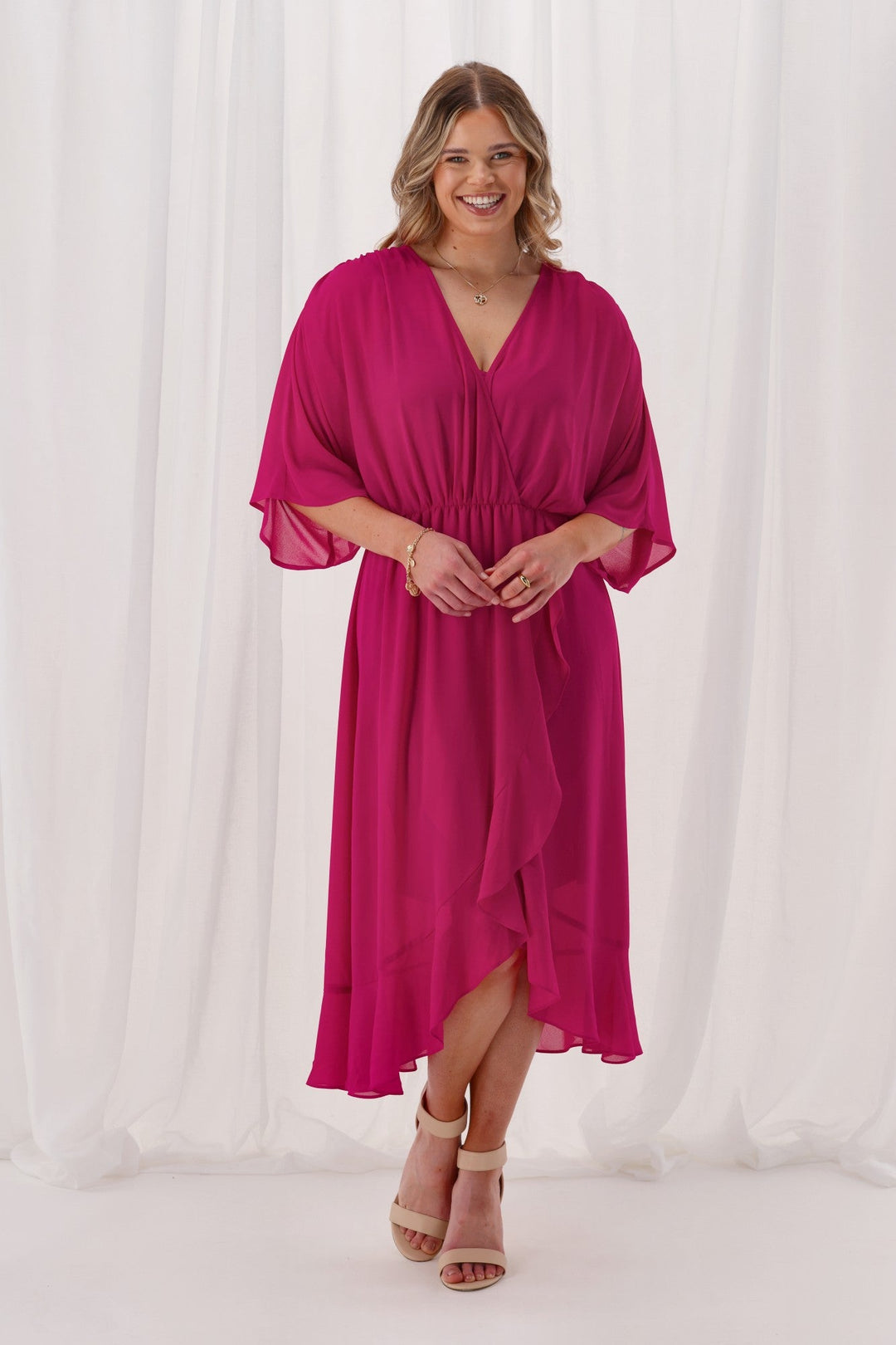 Celebration Opal Wrap Dress Berry