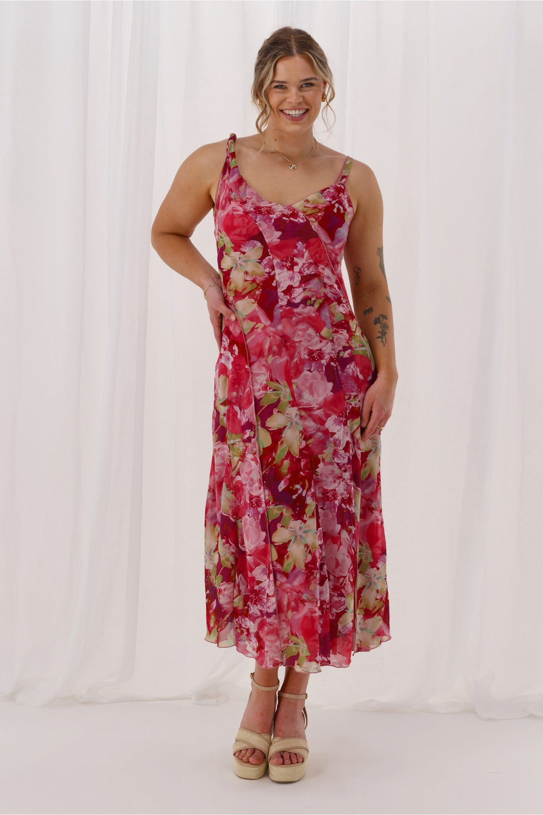 Celebration Tully Maxi Dress Pink Floral