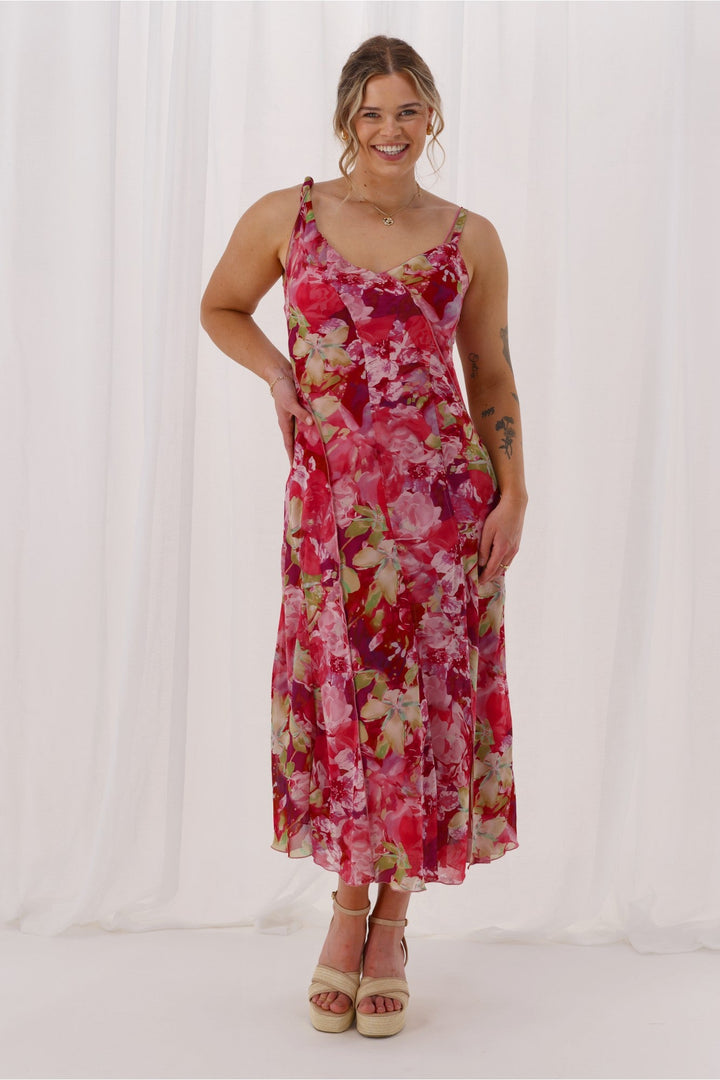 Celebration Tully Maxi Dress Pink Floral