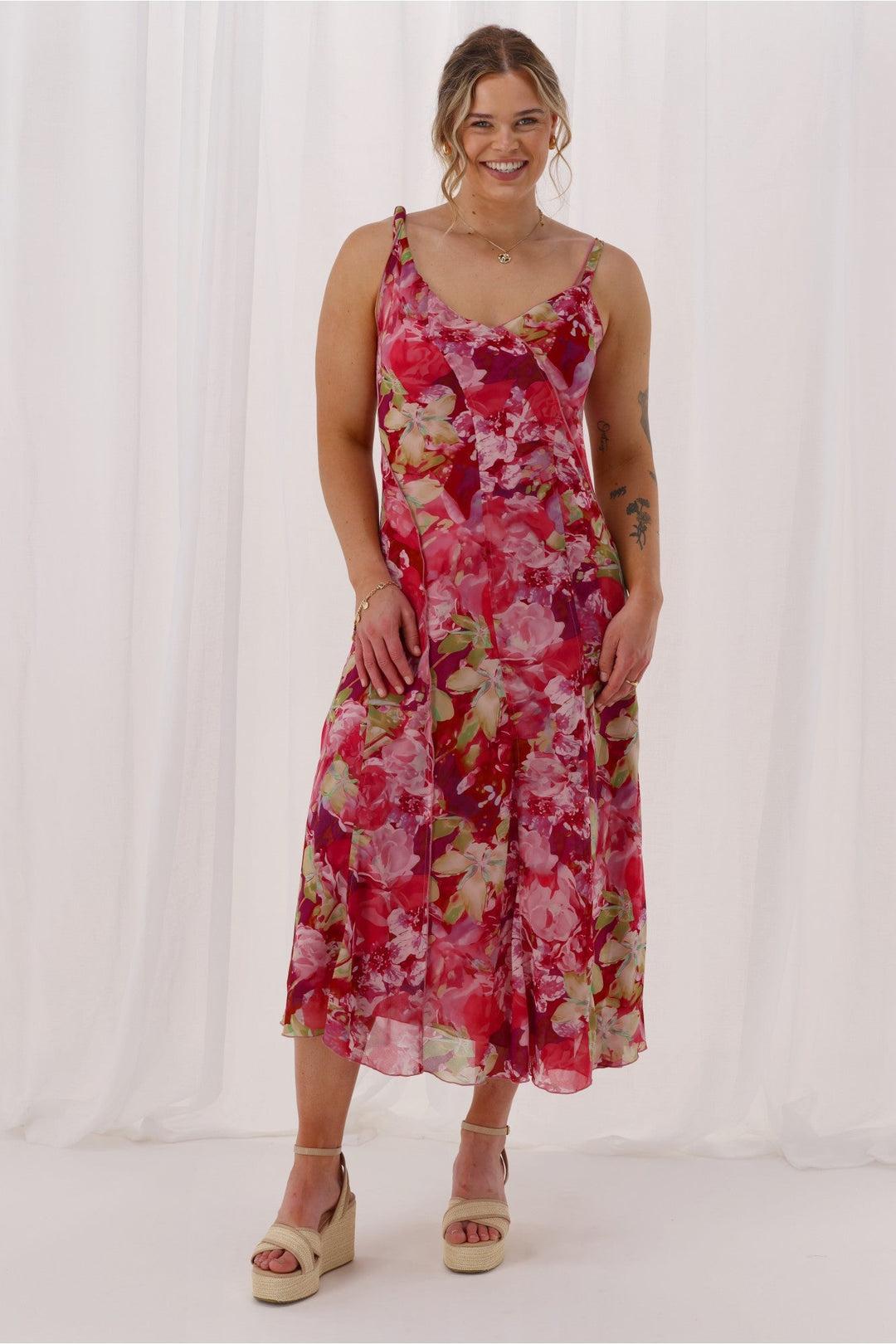 Celebration Tully Maxi Dress Pink Floral