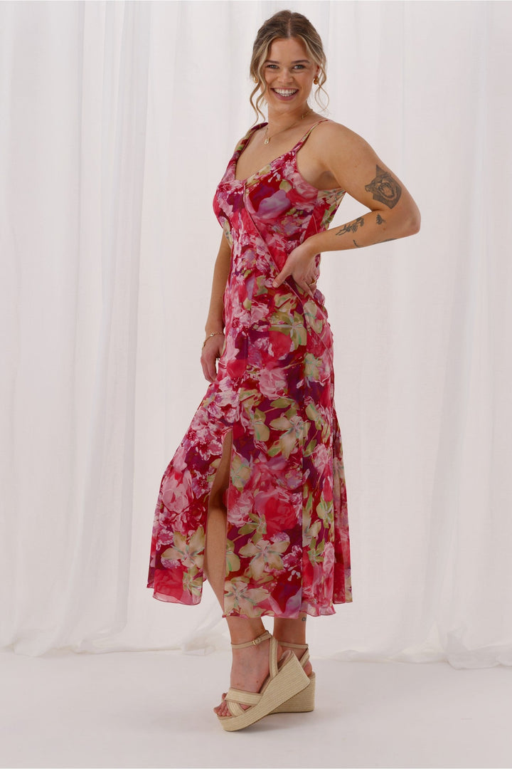 Celebration Tully Maxi Dress Pink Floral