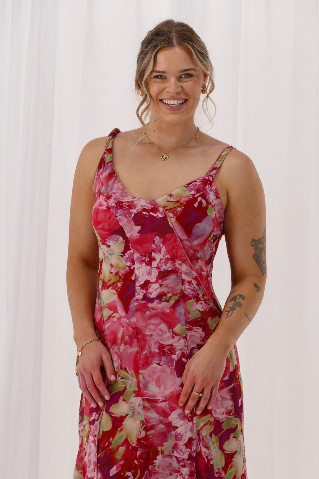 Celebration Tully Maxi Dress Pink Floral