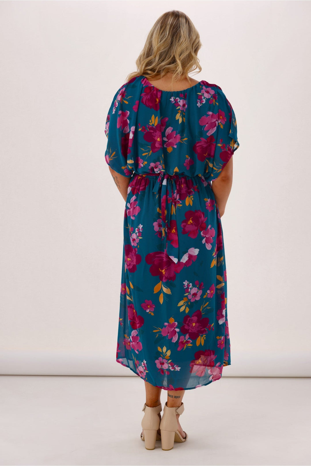 Celebration Yasmin Dress Floral Teal