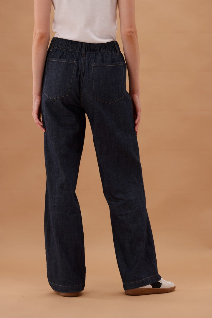 Label Amiliana Tie Waist Jean Indigo