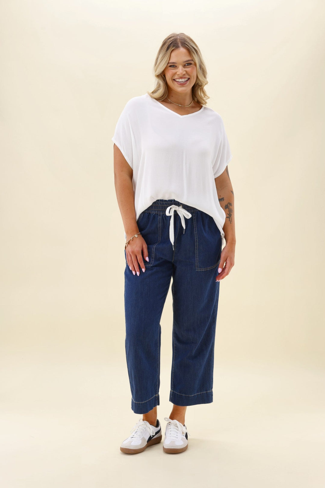 Elm Greta Slim Leg Denim Pant Extra Dark Wash