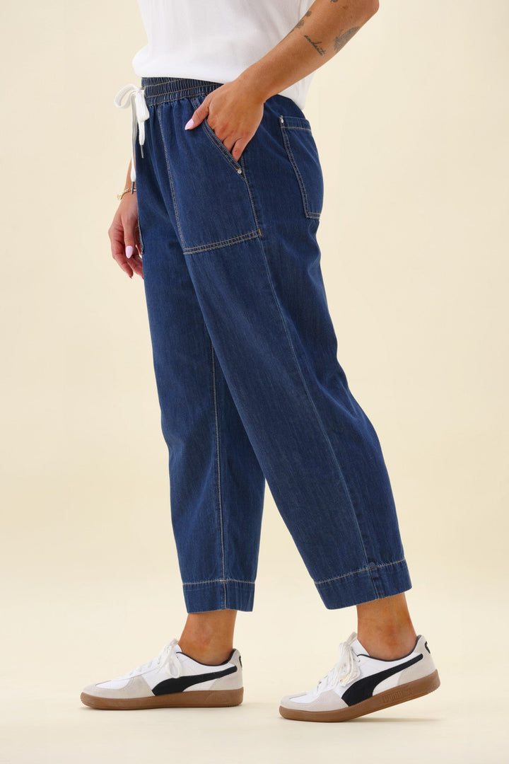 Elm Greta Slim Leg Denim Pant Extra Dark Wash