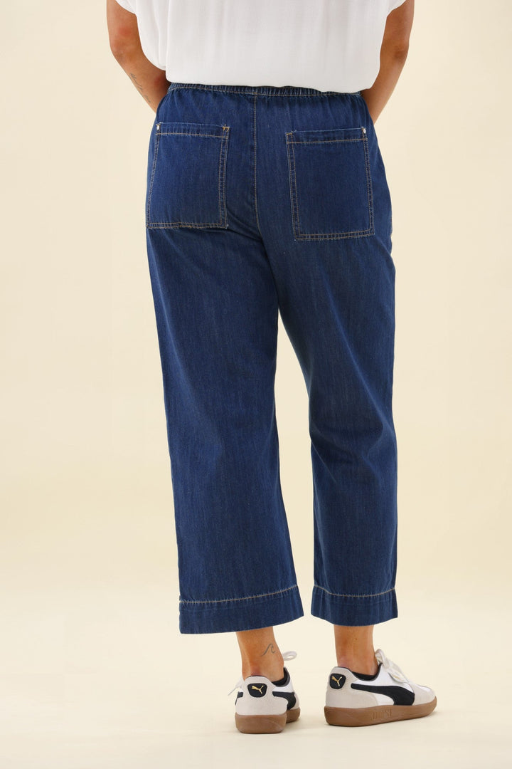 Elm Greta Slim Leg Denim Pant Extra Dark Wash