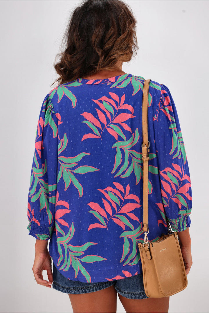 Elm Leilani Blouse Lani Tropical Print