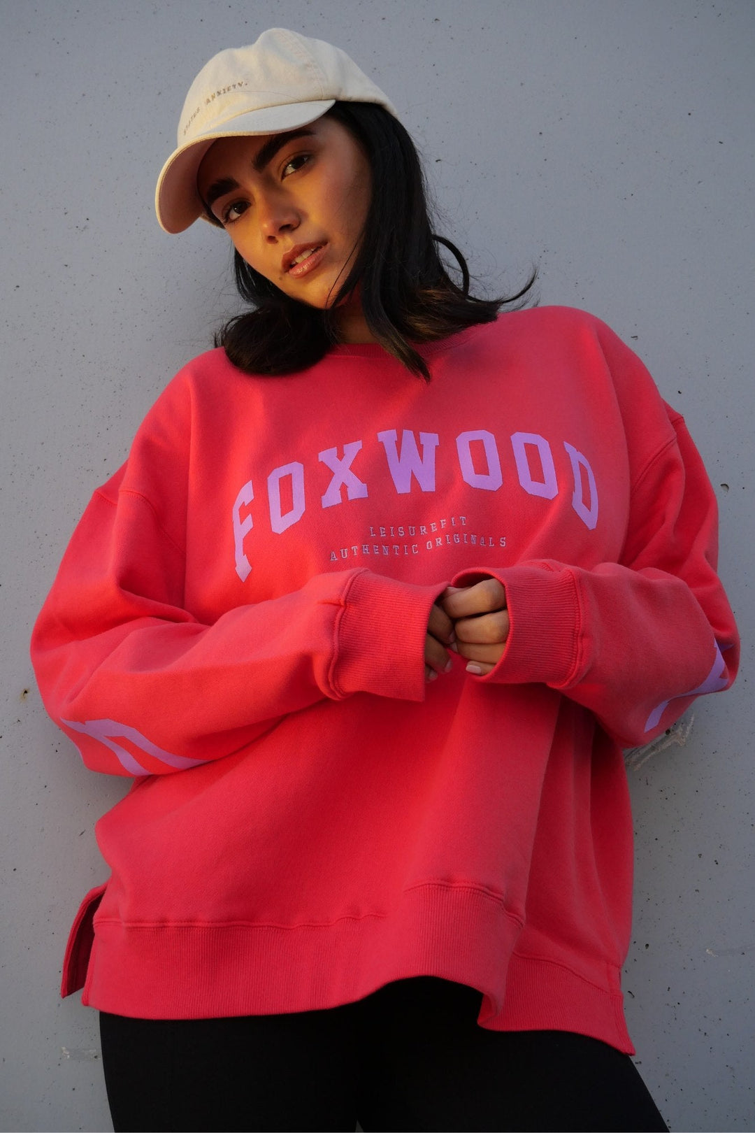 Foxwood Interval Crew Raspberry with Neon Lilac
