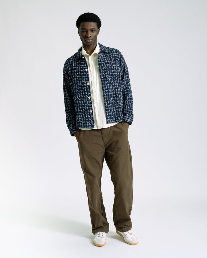 Far Afield Busy Shirt Dobby Architect Blue