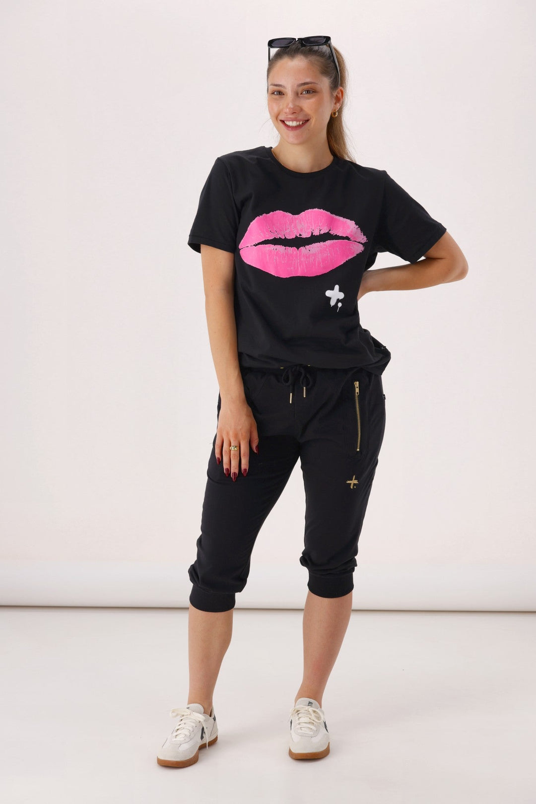 Federation Cut Trackies Lil Plus Black With Gold Zips