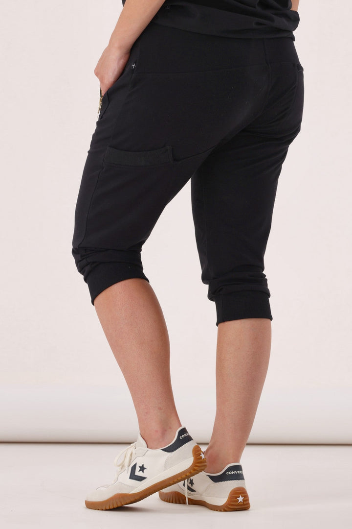 Federation Cut Trackies Lil Plus Black With Gold Zips