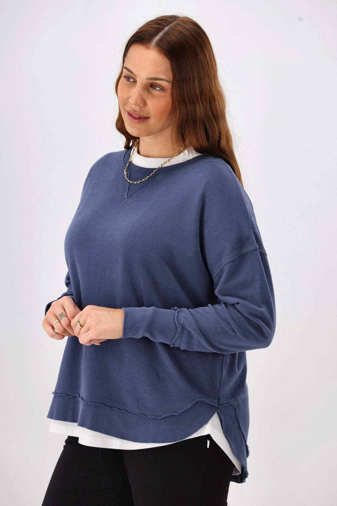 Foxwood Delilah Crew Deep Blue