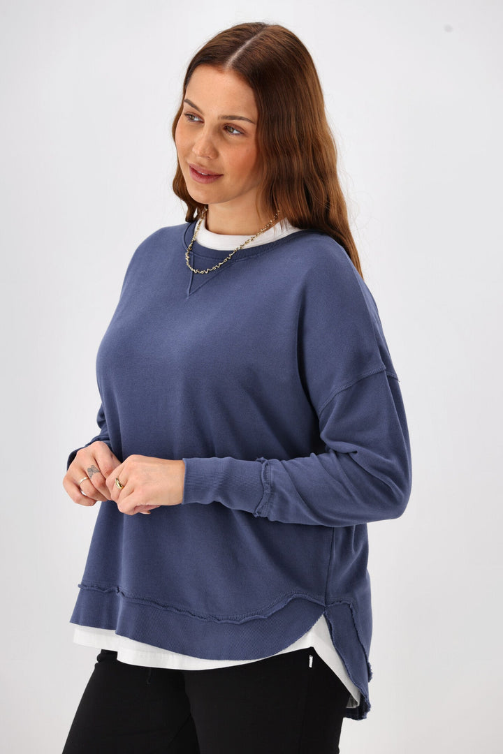 Foxwood Delilah Crew Deep Blue
