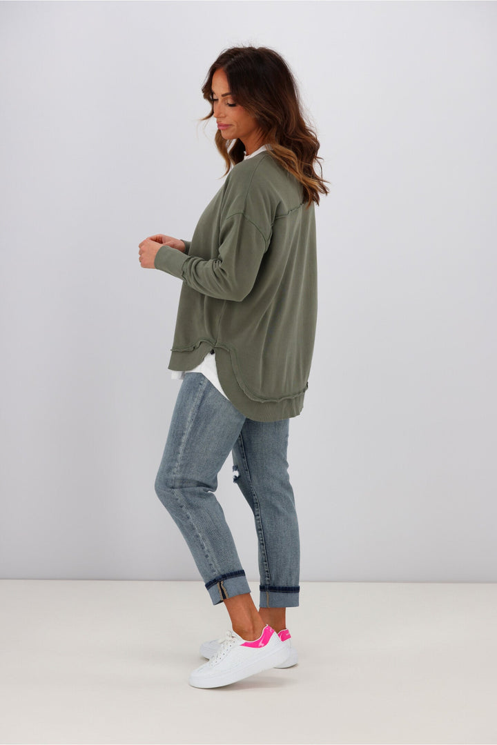 Foxwood Delilah Crew Khaki