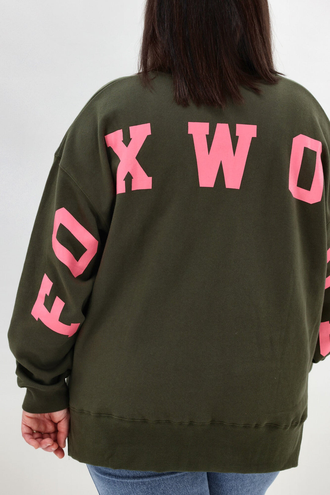 Foxwood Interval Crew Dark Khaki with Coral