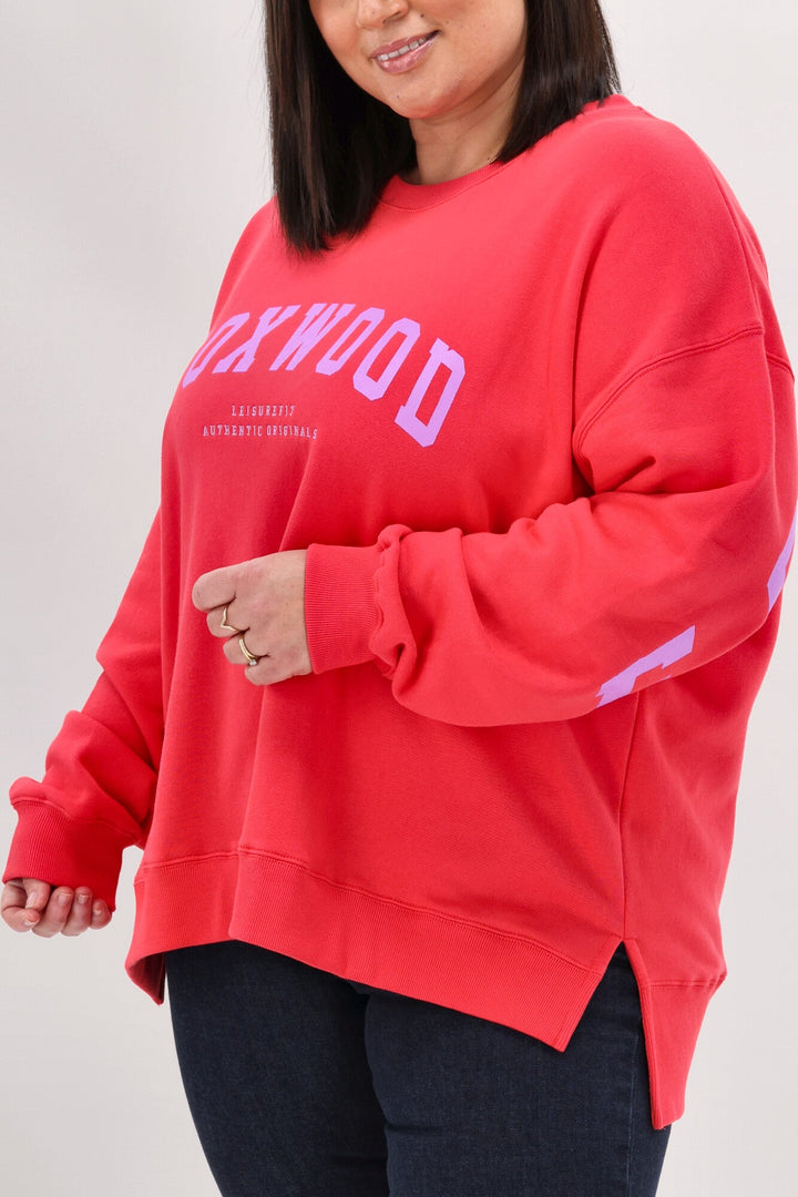 Foxwood Interval Crew Raspberry with Neon Lilac