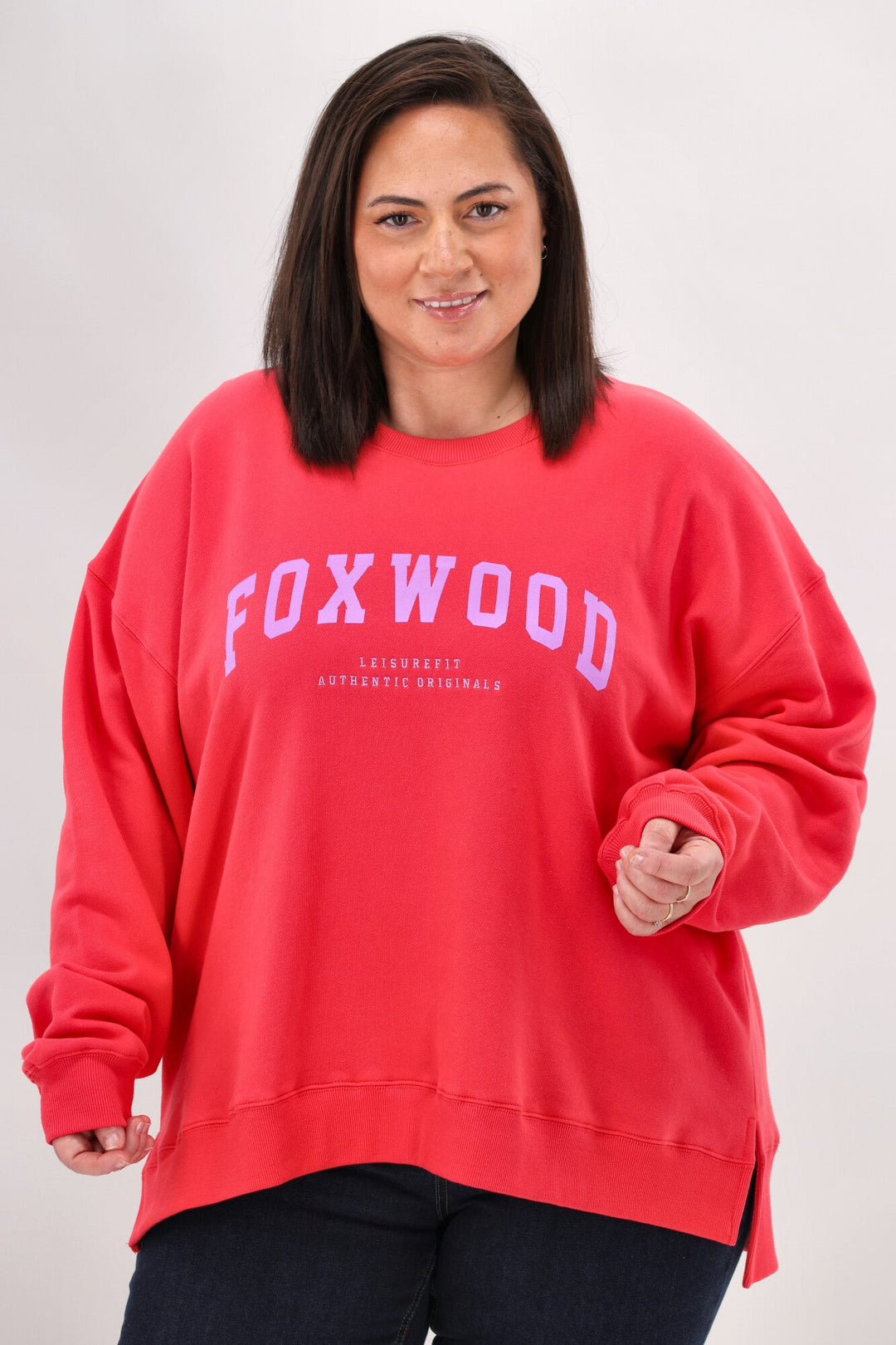Foxwood Interval Crew Raspberry with Neon Lilac