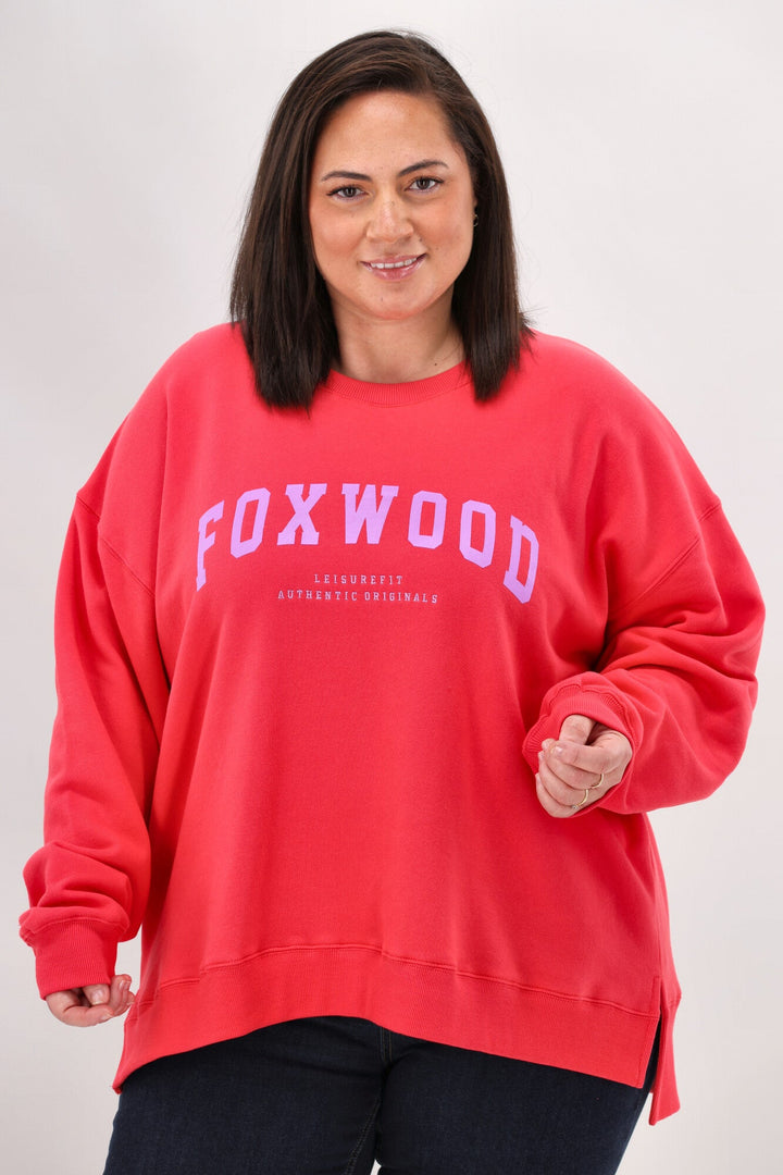 Foxwood Interval Crew Raspberry with Neon Lilac