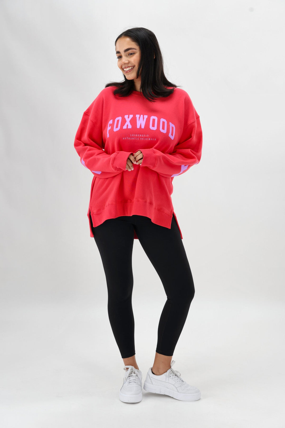 Foxwood Interval Crew Raspberry with Neon Lilac