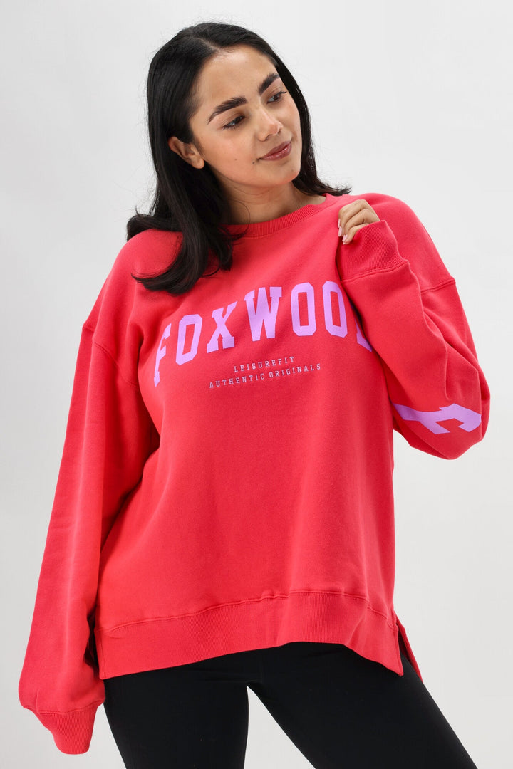 Foxwood Interval Crew Raspberry with Neon Lilac