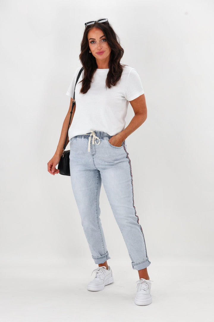 Foxwood Juliette Taped Jogger Vintage Pale Blue