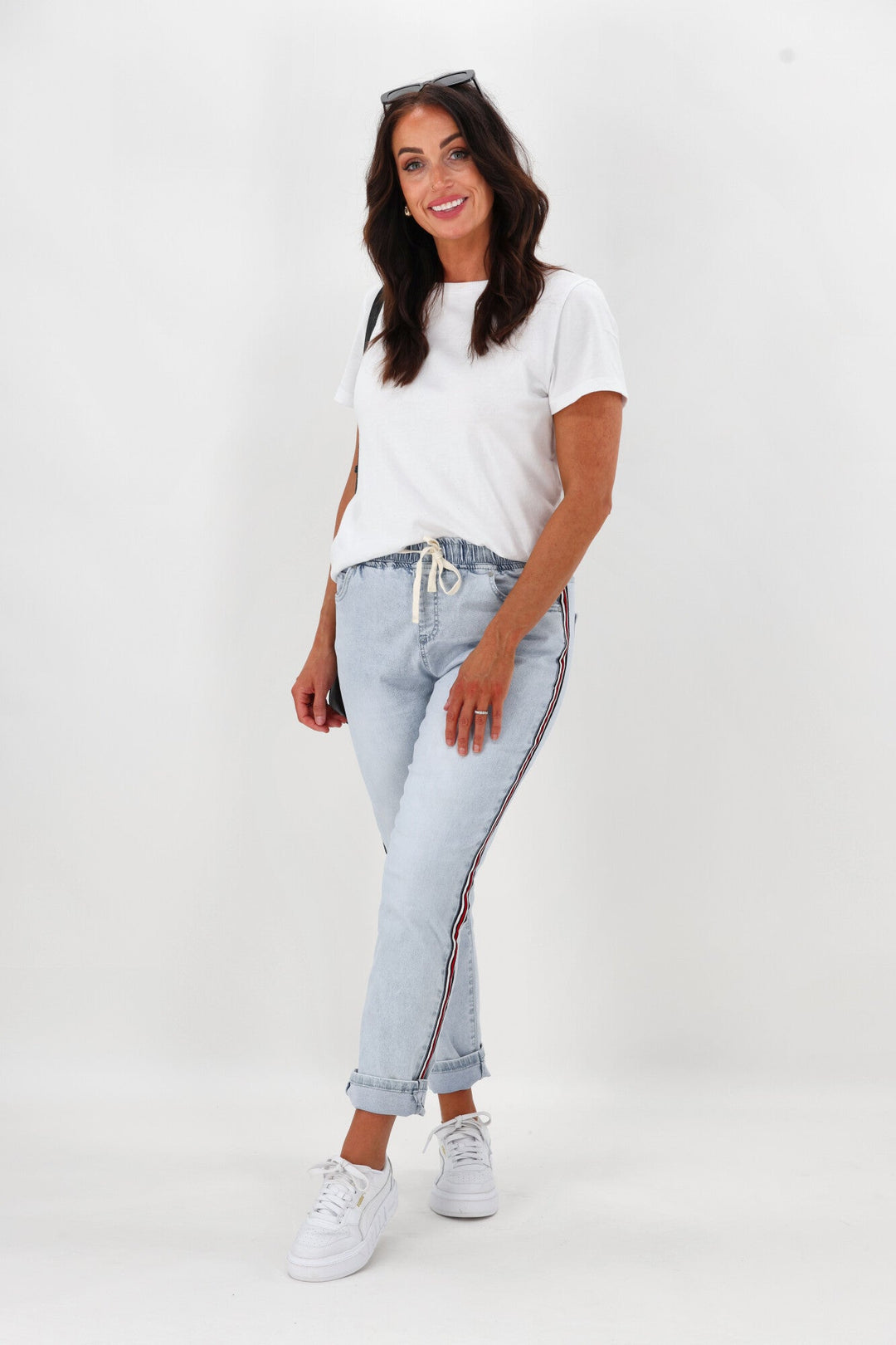 Foxwood Juliette Taped Jogger Vintage Pale Blue