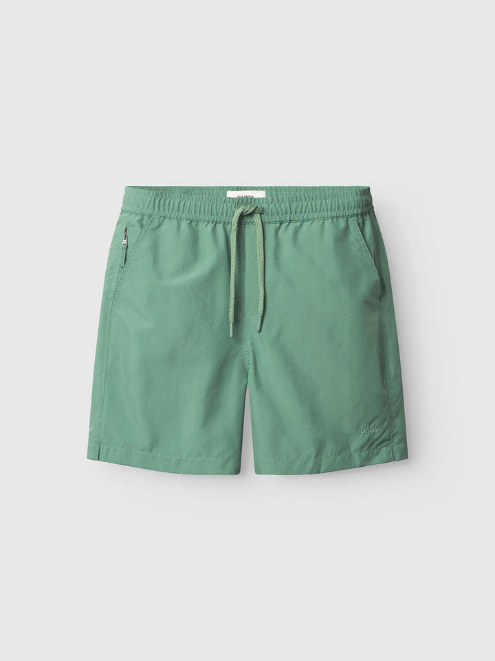 Gabba Jackson Plain Swim Shorts - Green Sea