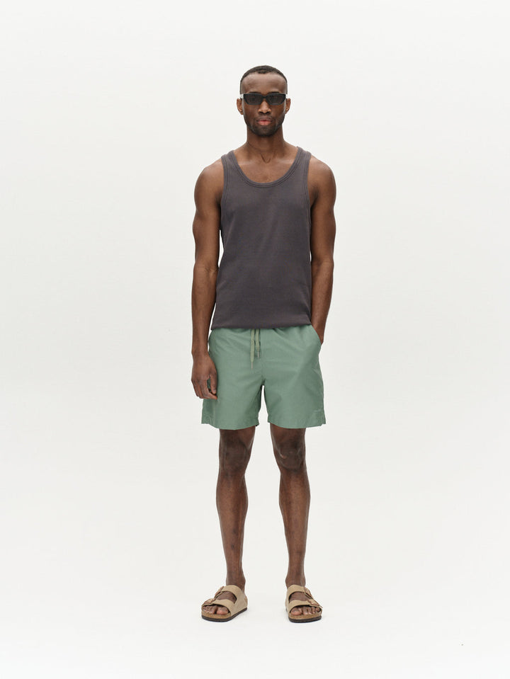 Gabba Jackson Plain Swim Shorts - Green Sea