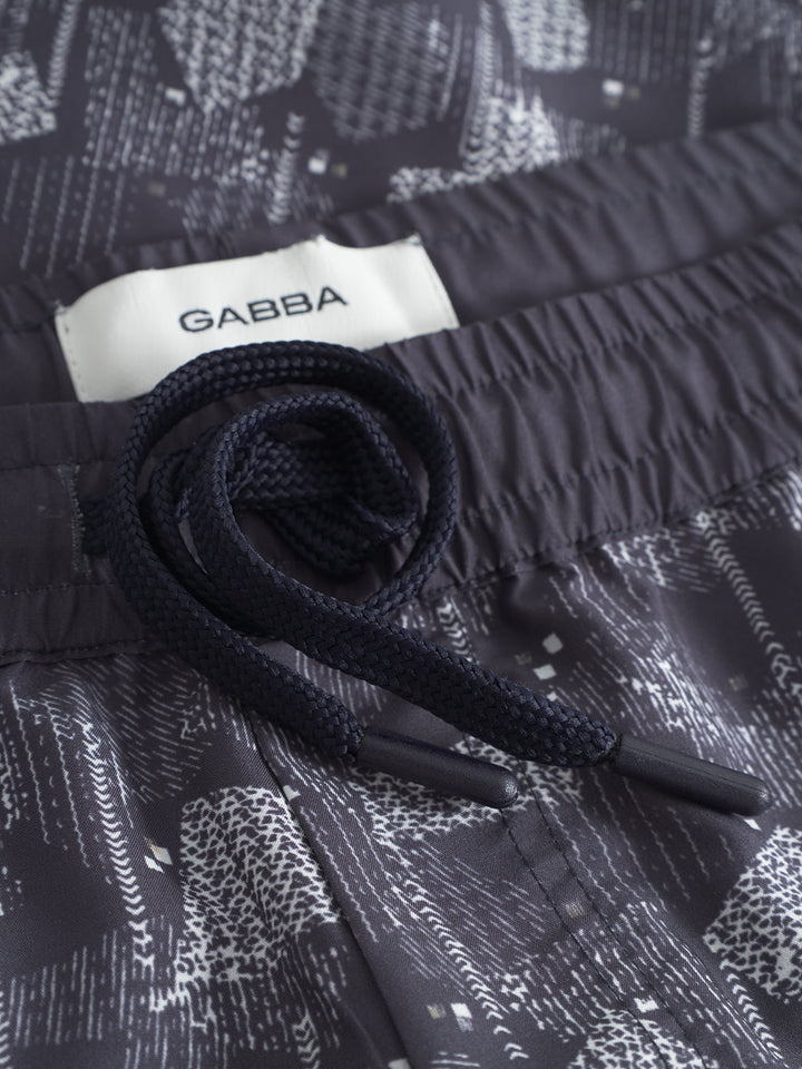 Gabba Jackson Print S Swim Shorts - Blue Pattern