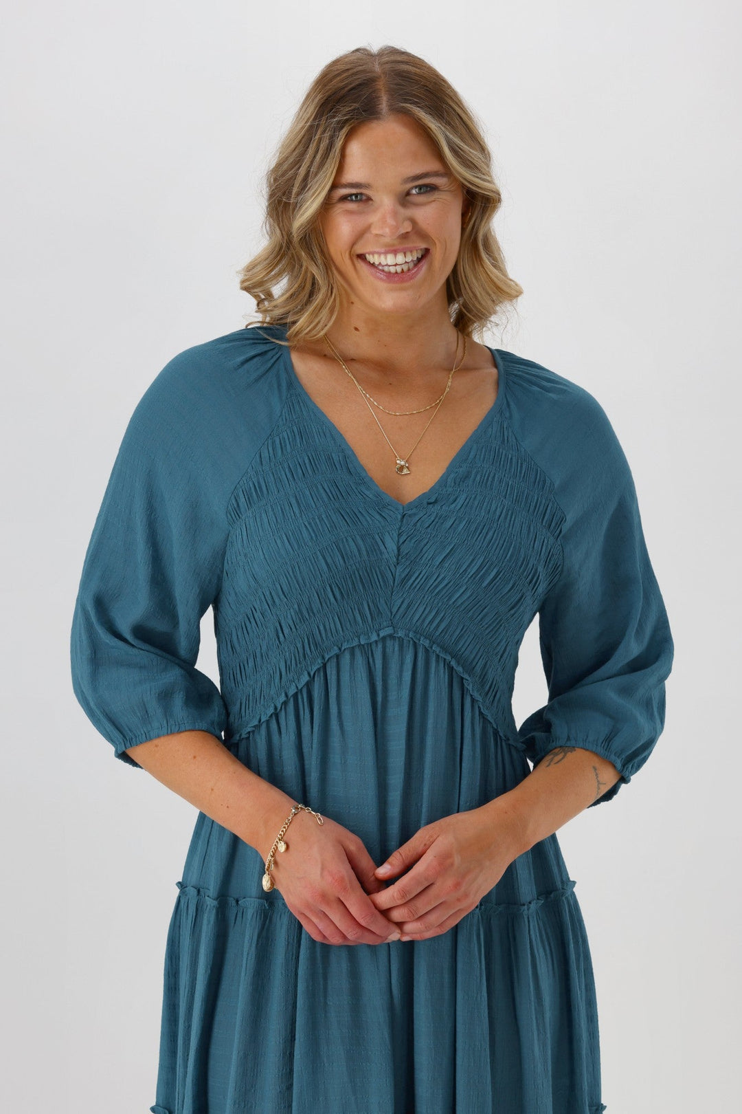 Gloss The Label Alouette Dress Blue