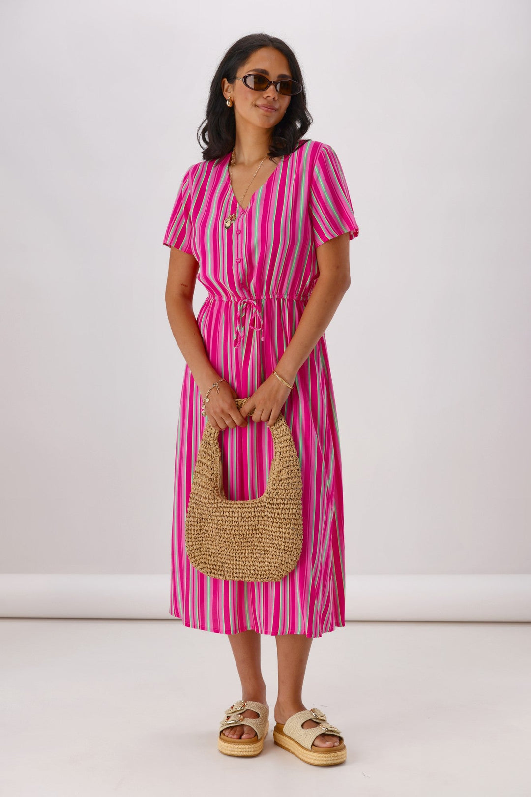 Gloss The Label Hazel Dress Stripe