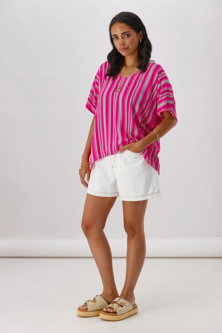 Gloss The Label Hazel Top Stripe