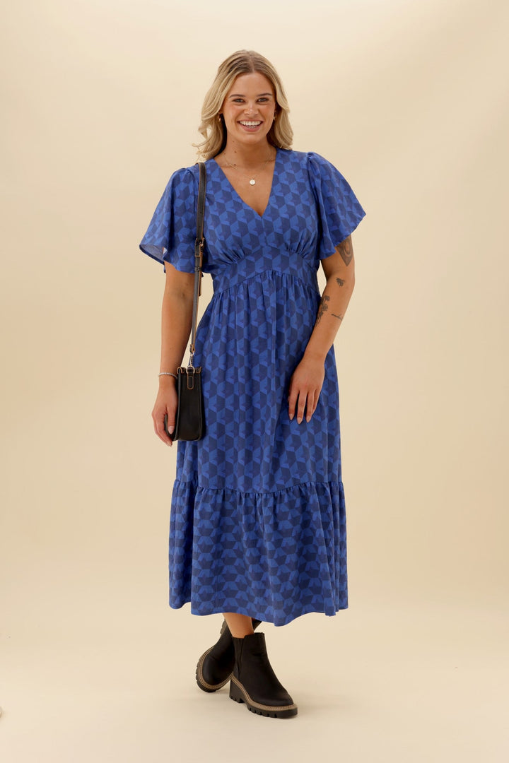 Gloss The Label Isola Dress Geo Print