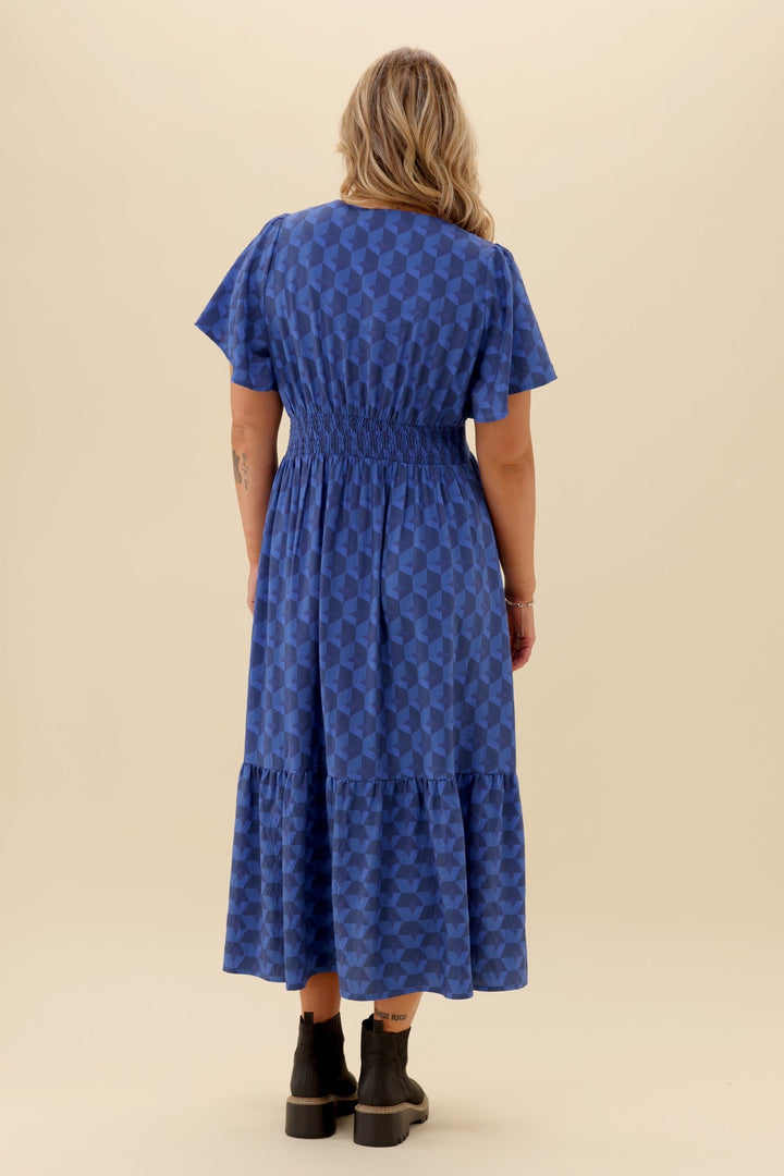 Gloss The Label Isola Dress Geo Print