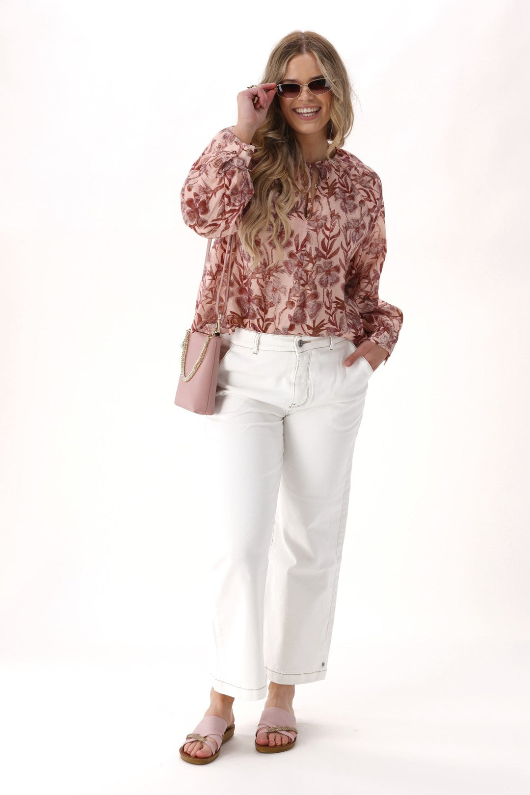 Gloss The Label Jamie Bishop Blouse Print