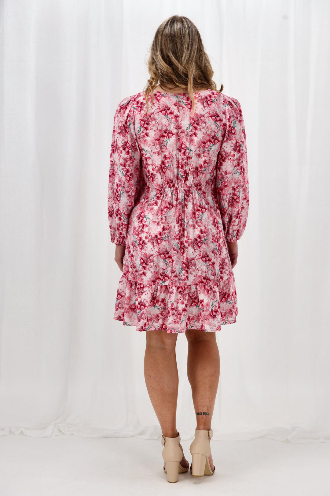 Gloss The Label Norma Dress Pink Floral
