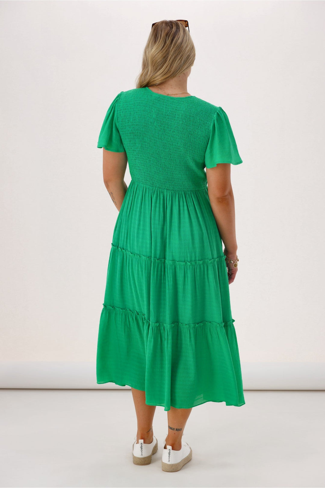 Gloss The Label Reverie Midi Dress Green