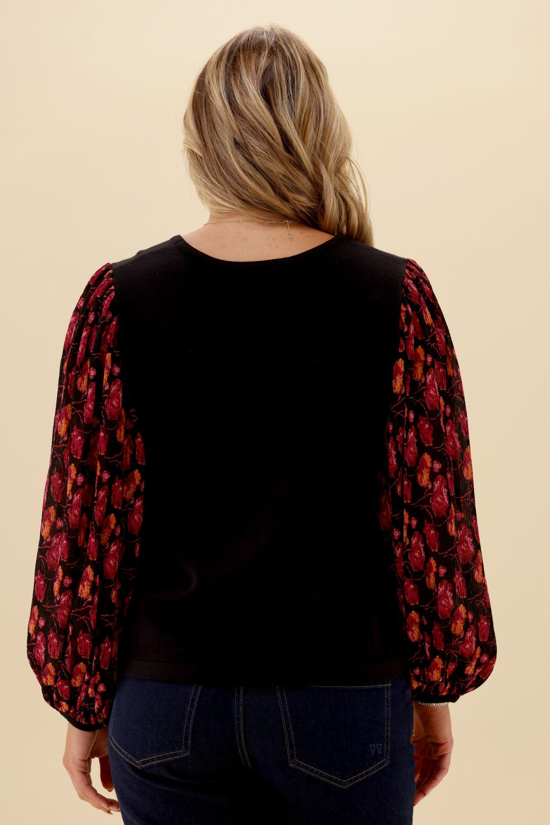 Gloss The Label Sable Top Black Floral