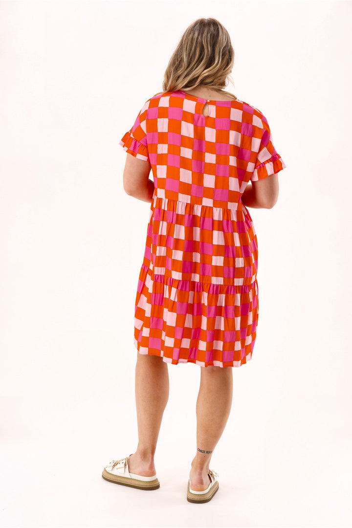 Gloss The Label Sybil Dress Red Print