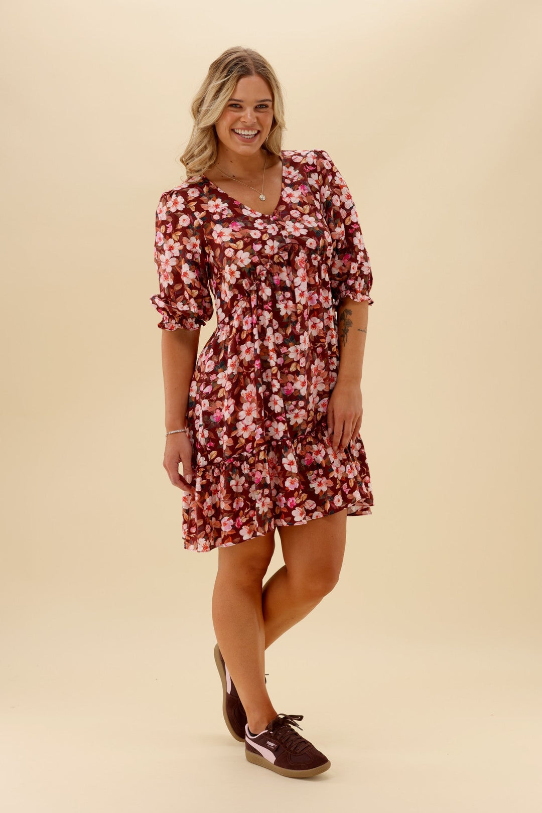 Gloss The Label Talephi Dress Blossom Floral