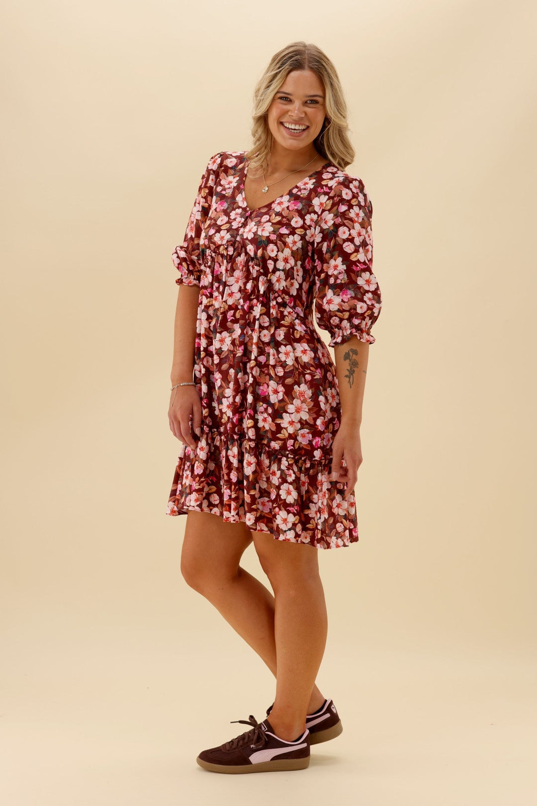 Gloss The Label Talephi Dress Blossom Floral