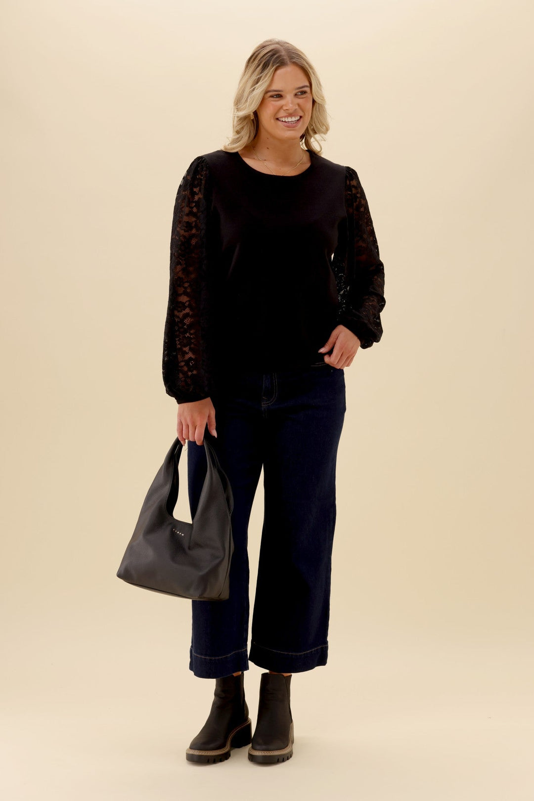 Gloss The Label Zariza Top Black