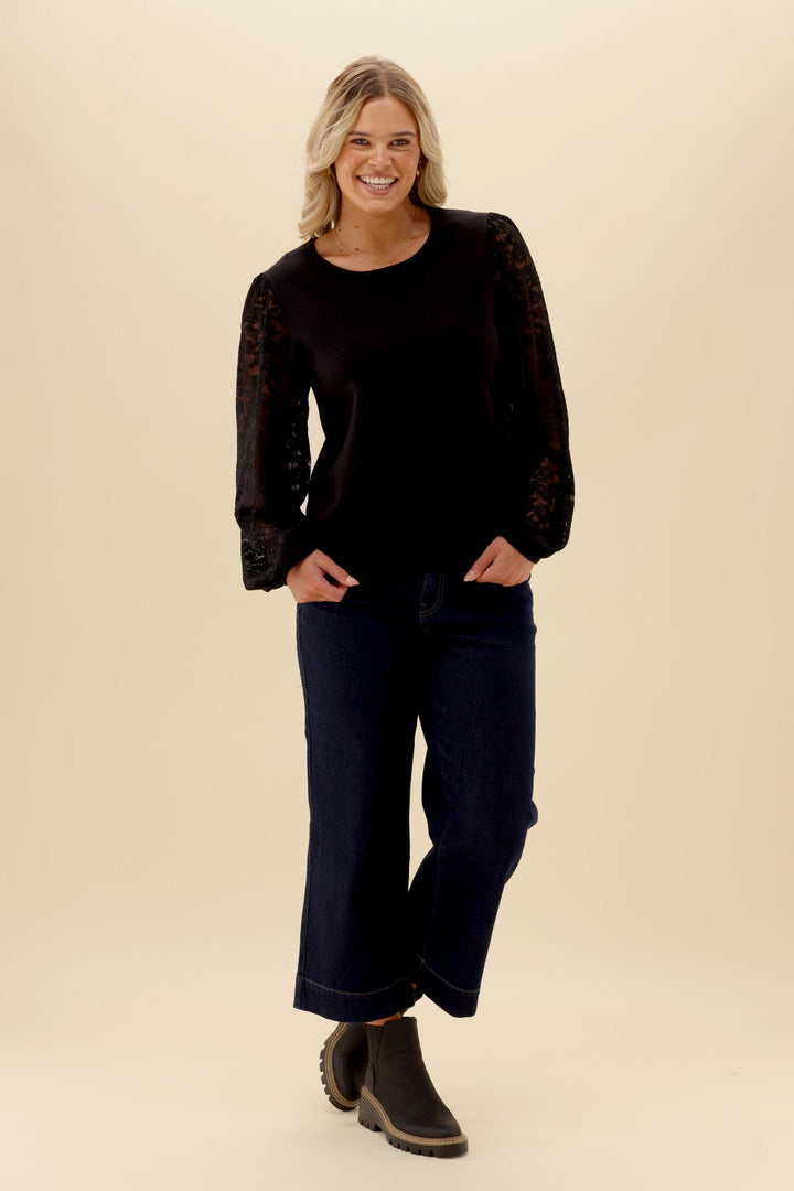 Gloss The Label Zariza Top Black