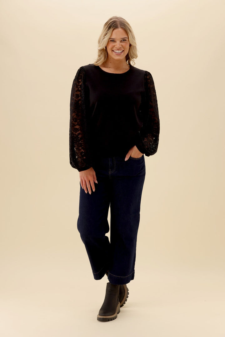 Gloss The Label Zariza Top Black