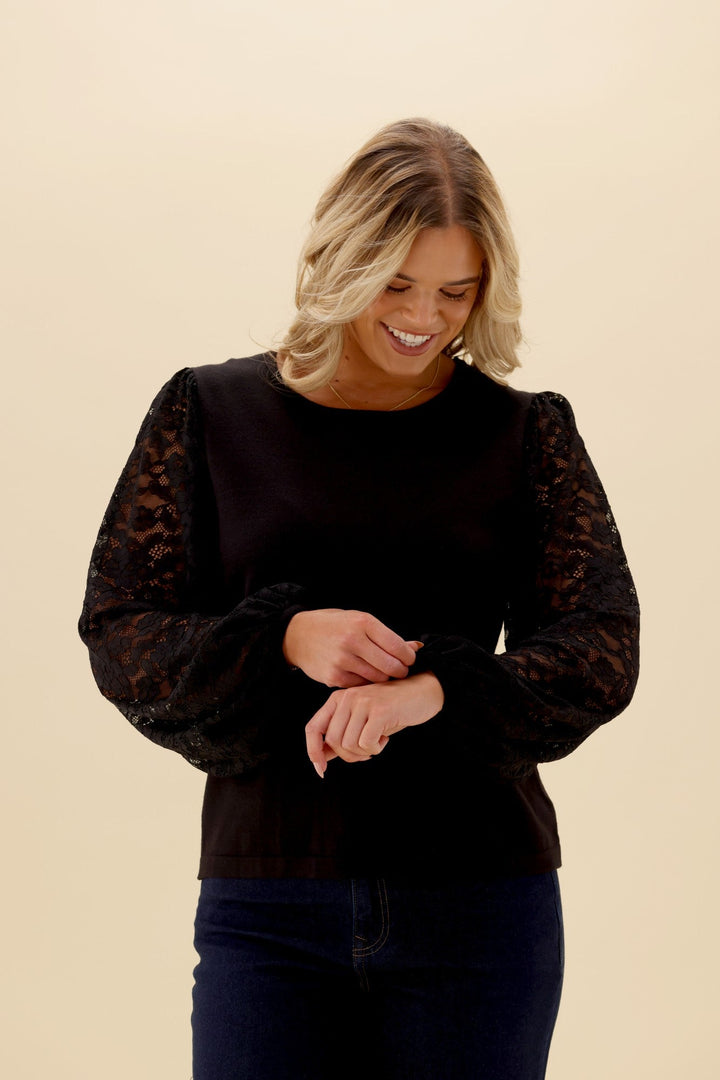 Gloss The Label Zariza Top Black