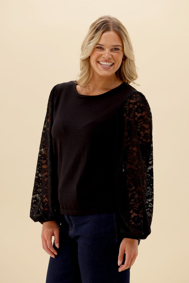 Gloss The Label Zariza Top Black