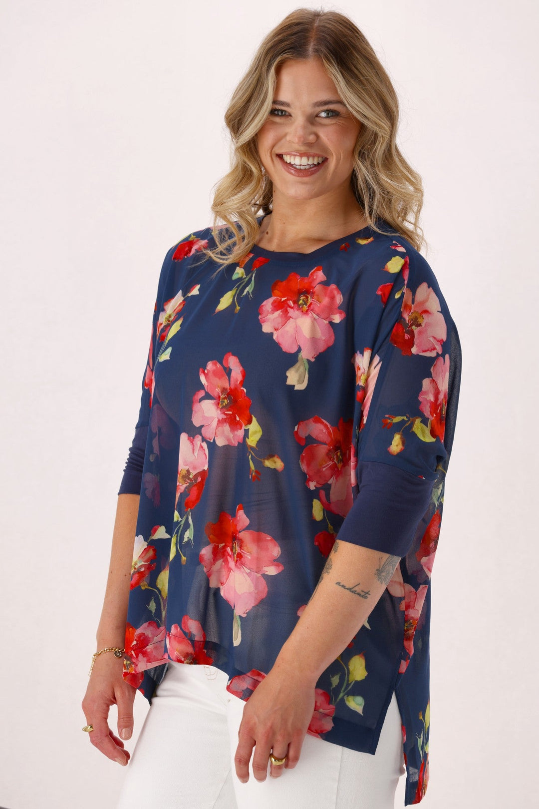 Gloss the Label Kory Top Midnight Floral