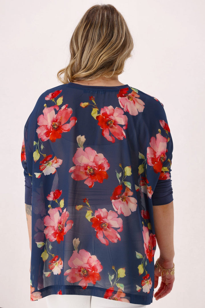 Gloss the Label Kory Top Midnight Floral